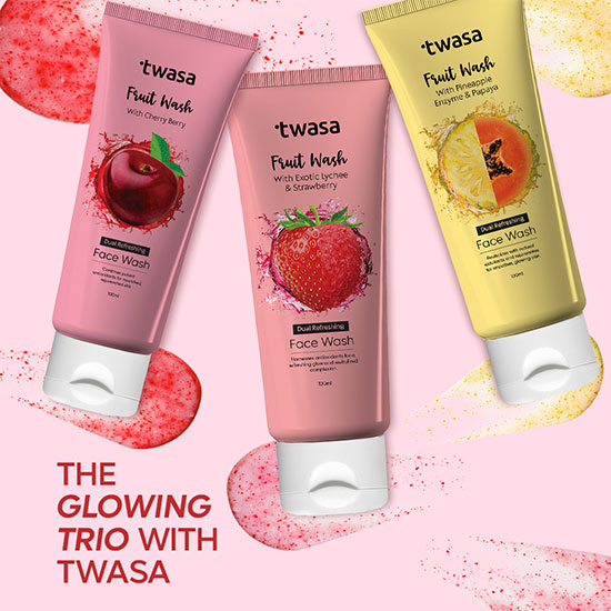 Twasa Exfoliating Strawberry Face Cleanser for Radiant Skin