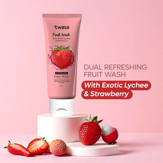 Twasa Strawberry Face Cleanser for Oily & Dry Skin