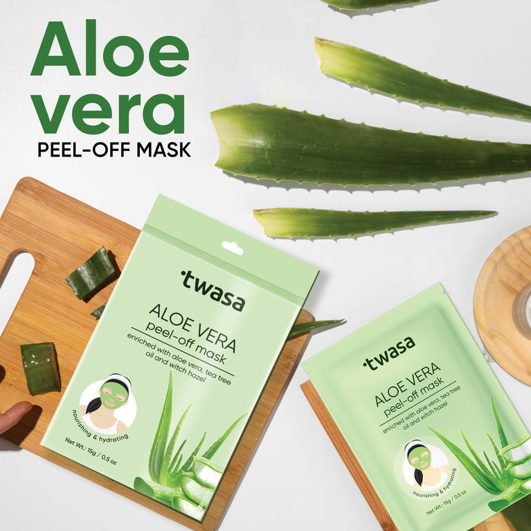 Natural Aloe Vera Peel Off Gel Face Mask – Hydrating, Acne Treatment, and Skin Rejuvenation