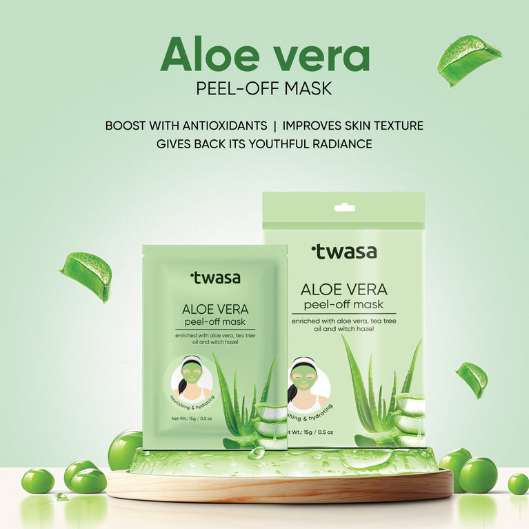 Natural Aloe Vera Peel Off Gel Face Mask – Hydrating, Acne Treatment, and Skin Rejuvenation