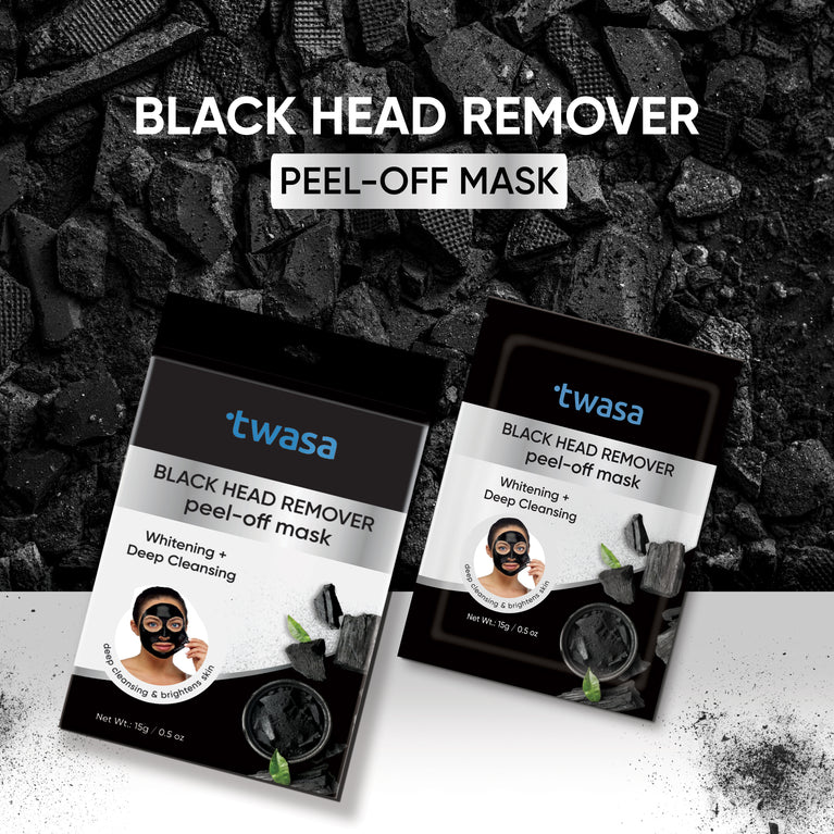 Activated Charcoal Peel Off Mask for Blackheads, Detoxifying & Deep Cleansing, Rejuvenating Face Mask