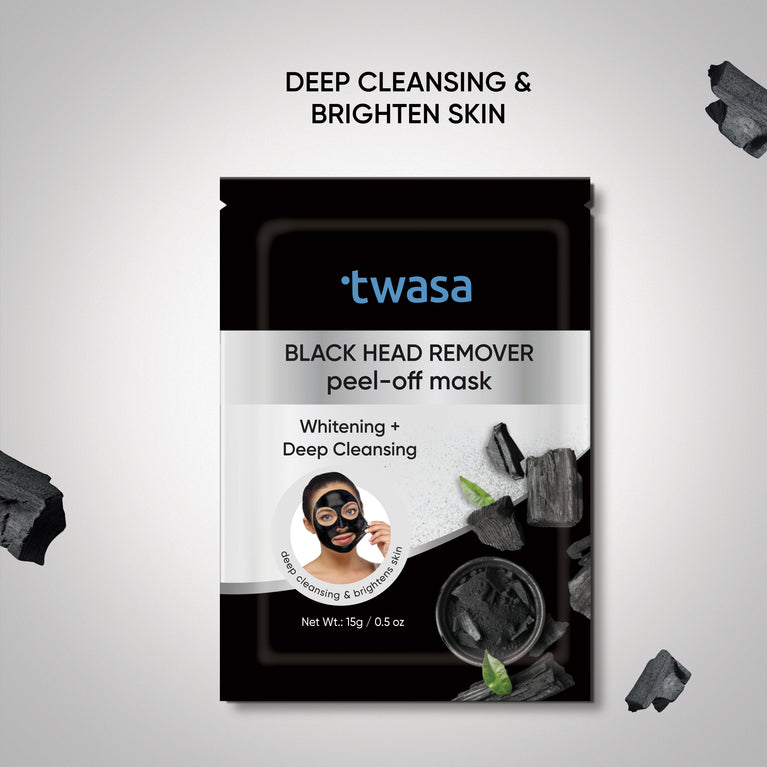 Activated Charcoal Peel Off Mask for Blackheads, Detoxifying & Deep Cleansing, Rejuvenating Face Mask