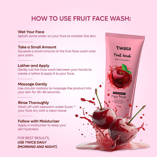 Brighten Your Skin with Twasa Cherry Face Wash