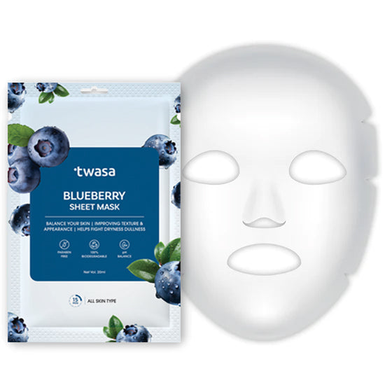 Best Blueberry Sheet Mask for Glowing Skin – Twasa Cosmetics