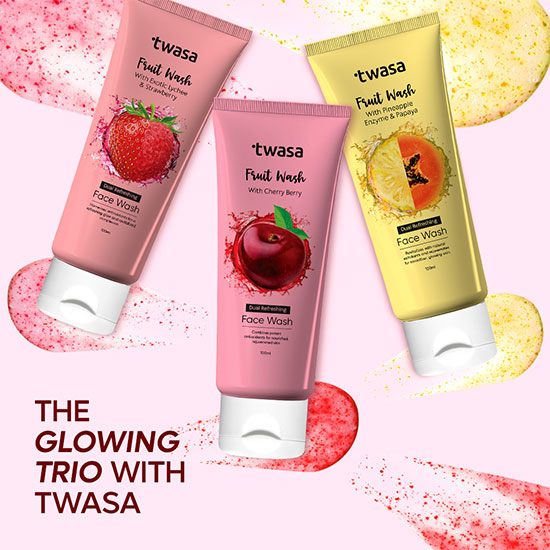 Experience the Cherry Glow: Twasa's Face Wash for Sensitive Skin