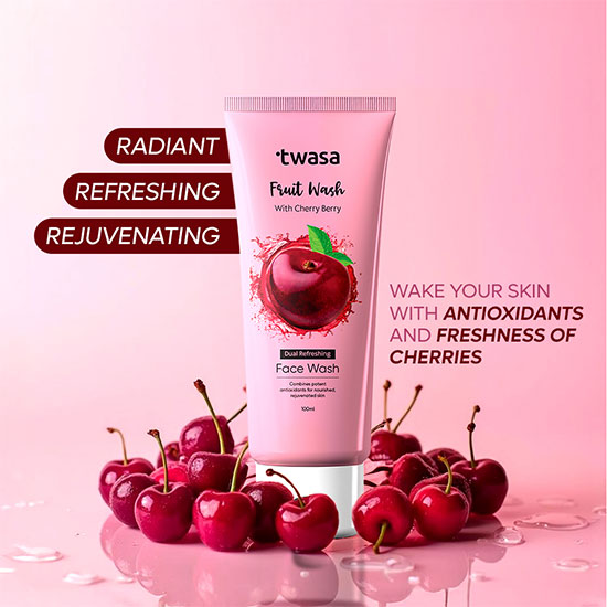 Twasa Cherry Berry Face Wash: Brightening & Glowing Skin Naturally