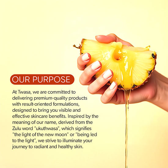 Experience gentle yet effective exfoliation with Twasa's Pineapple Enzyme Face Wash. Shop now