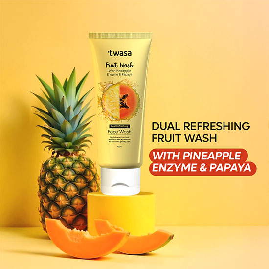 Papaya & Pineapple Face Wash | Twasa - Natural Skin Care