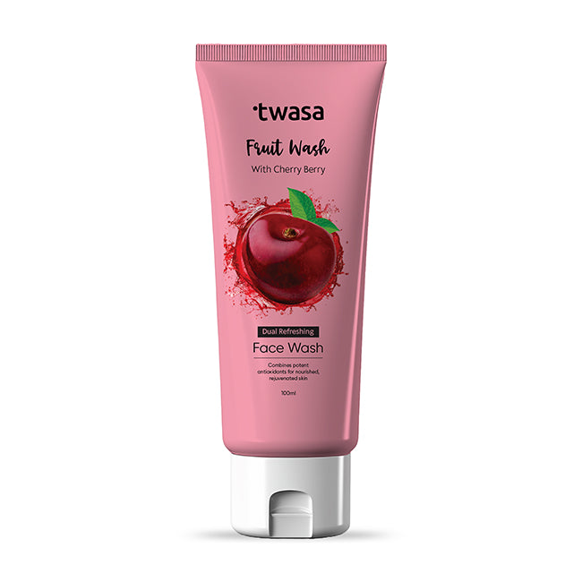 Energizing Cherry Berry Face Wash for Glowing Skin, Brightening & Pore Cleansing Cleanse